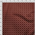 thumbnail image 3 of oneOone Cotton Silk Fabric Quatrefoil Block Print Fabric By Yard 42 Inch Wide, 3 of 4