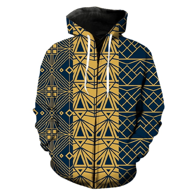 Sudadera con capucha y cremallera con estampado abstracto para hombre, unisex, de manga larga, para primavera, 2024, gran oferta, divertida