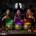 thumbnail image 2 of PMU 3 Pcs Gold Cauldron,8" Pot of Gold For St Patricks' day, Leprechaun Kettle, Plastic Cauldron for St. Paddy's Party, 2 of 8