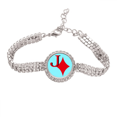 thumbnail image 1 of fortune jack jack poker Pulsera de tobillera de cadena de tenis, joyería de diamantes, 1 of 3