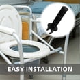 thumbnail image 3 of 2pcs Toilet Paper Holder Wheelchair Accessories Clip On Toilet Paper Roller Replacement Rod Paper Roll Stand For Seniors Nursing Patient Bedside Commo, 3 of 4