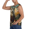 thumbnail image 3 of Pofeuu Forest Maple Leaf Husky Print Men's Muscle T-Shirt, Sleeveless, Muscle Tank, Classic Muscle Tee Top For Men Casual Sleeveless Muscle T-Shirt Trendy Clothes-3X-Large, 3 of 7