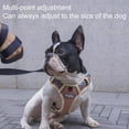 thumbnail image 3 of Flmtop Pet Harness Adjustable Luminous Fabric Dog Double-sided Breathable Chest Strap for Outdoor Pink, 3 of 9