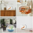 thumbnail image 2 of 2pcs Fish Bowl Plastic Transparent Small Aquarium Desktop Small Goldfish Fish Tank, 2 of 9