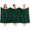 thumbnail image 6 of Dan River Bath Sheet 2 pack 35x70 in Quick Drying Oversized Soft Absorbent Cotton Towel - Hunter Green, 6 of 8