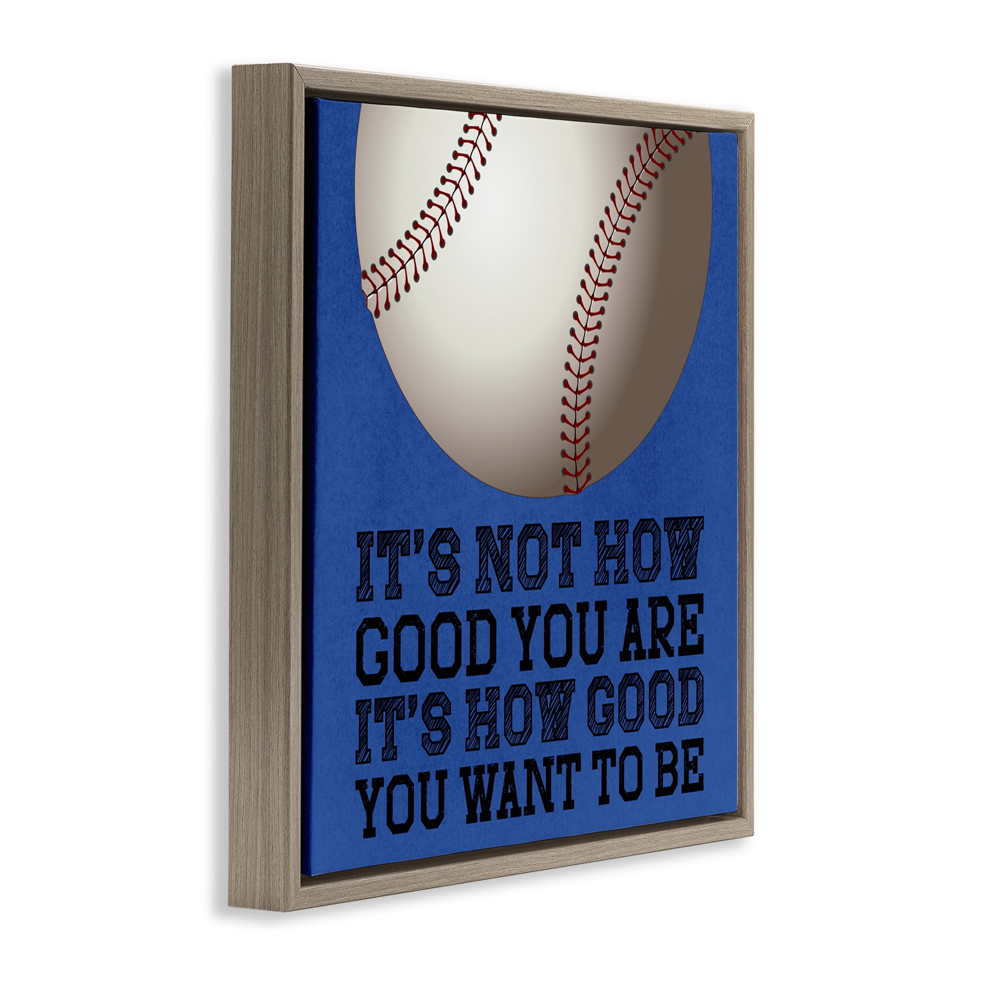 How Good You Want To Be Brown Framed Floater Canvas Wall Art, design by Marcus Prime