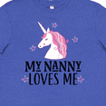 thumbnail image 4 of Inktastic My Nanny Loves Me Unicorn Youth T-Shirt, 4 of 5
