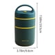 thumbnail image 3 of Lonchera térmica con cuchara plegable | Termo para sopa de acero inoxidable de 680 ml | Contenedor portátil para el trabajo y la escuela | Aislamiento de 3 capas para comidas frías y calientes, 3 of 6