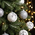 thumbnail image 2 of Shatterproof Christmas Ornaments, 12 Pack 6cm Sequin Foam Christmas Baubles Hanging Ornament Set, 2 of 5