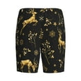 thumbnail image 5 of Fotbe Christmas Gold Deers1 Pajama Shorts for Men, Men's Pajama Bottoms, Sleepwear,Short Pajama Pants-3X-Large, 5 of 9