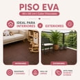 thumbnail image 3 of Piso Tipo Madera EVA Antiderrapante Acolchonado Chocolate 40 Piezas 14.4m² Decoración Interior Recámara, 3 of 4