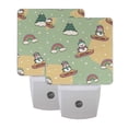 thumbnail image 7 of Christmas Snowman Sledding Rainbow Clouds LED Night Light Sensor Lamp Plug-in Adjustable Brightness 2 Pack, 7 of 7