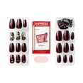 thumbnail image 2 of KISS imPRESS Press-On Nails, Medium Length, ‘Laced'up’, 30 Count, 2 of 11
