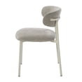 thumbnail image 5 of Ingram Light Gray Upholstered Side Chair Set of 2, Modern Dining Chairs with Padded Seat and Back, 5 of 7