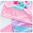thumbnail image 3 of Emy Dola Girls Long Sleeve Swimsuits Skirt Toddler 2-Pieces Rash Guard Set Sun Protection UV 50+ Mermaid Bathing Suit Swimwear, 3 of 6