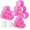 Pink, variant on Hair Rollers,PandaTop Self Grip Hair Roller 28 Set,3 Sizes (6 Large Rollers, 6 Medium Rollers and 6 Small Rollers) and 10 Clips for Long,Medium,Short,Thick Hair,Bangs,and Salon Hair Styling