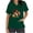 #260-Green, variant on Haivin Thanksgiving Womens Short Sleeve V-Neck Tops with Dual Pockets, Cotton Nursing Uniform for Medical and Home Care