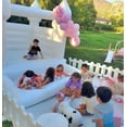 thumbnail image 2 of 8' x 10' 100% Vinyl White Bounce House with Ball Pit and Air Blower, 2 of 7