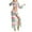 Green, variant on Puntoco 2025 Summer Beach Swim Bathing Suits Women's Retro Printing Swimsuit Smock Fashion Bikini Set Top Pants Set White S(S)