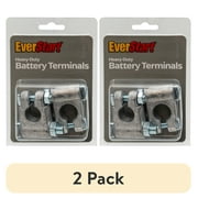 (2 pack) EverStart Battery Terminal Silver Military Specification - Pos/Neg for Battery Extensions