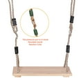 thumbnail image 3 of Wooden Swing Set - Indoor/Outdoor Recreational Swing Rope Toy for Kids, 3 of 8