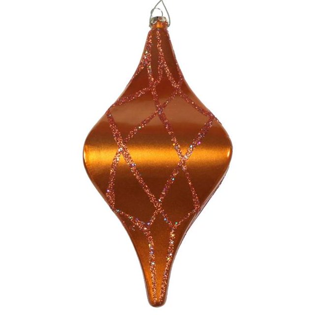 Vickerman MT198488D Ornement Candy Glitter Net Drop en Cuivre 8 Po.