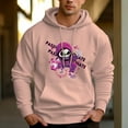 thumbnail image 4 of Men's 330g 100% Cotton Spray Skull Pattern Terry Dropped Shoulder Hoodie, 4 of 15