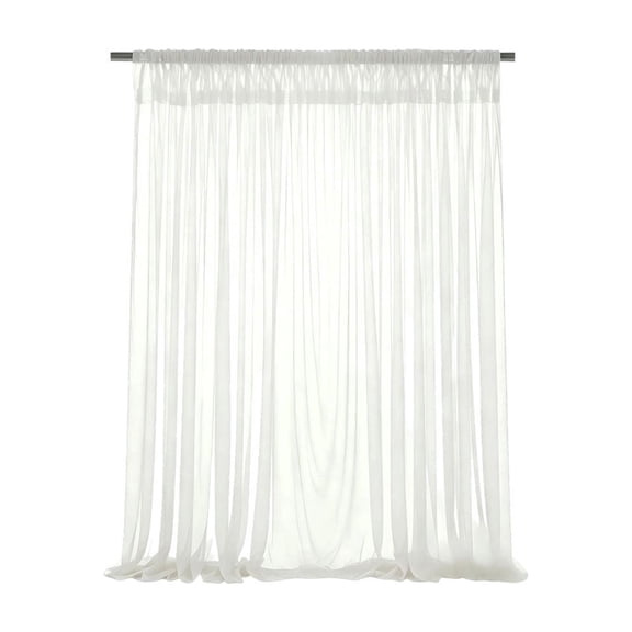 Ouuluon Extra Wide Waterproof Outdoor Curtain, 39x98 inch Voile Mesh Screen for Patio Porch Balcony Pergola