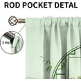 thumbnail image 5 of Bamboo Curtains 52x84in - Forest Botanical Trees Indoor Outdoor Window Curtain Panels, Soundproof Blackout Window Shades 2 Panel Set Apply to Living Room Bedroom Kitchen Dining Room Kid Room, 5 of 6