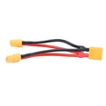 thumbnail image 1 of Cable conector de batería paralelo XT60, divisor en Y de doble extensión, 1 macho a 2 hembra, Cable de silicona para baterías RC, 1 of 15