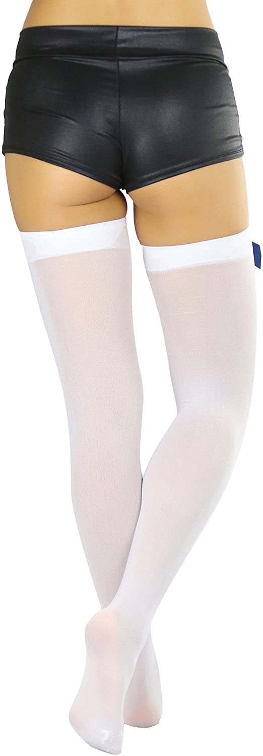 u2019s Beautiful Satin Bow Opaque Thigh 