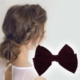 thumbnail image 2 of NOMADIC NOOK Cute Rhinestones Bow Spring Hair Clips 4 Pcs Red Green Pink Orange, 2 of 5