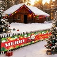 thumbnail image 4 of Christmas Banners Christmas Banners Background Banners Happy Parties Christmas Decorations Atmospheres Decorations Festive Yard Flags, 4 of 5