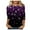 Purple-1, variant on Women's Sequin Print Tunic Tops 3/4 Sleeve Round Neck Relax Fit Shirts Party Disco Clubwear Tees 2025
