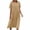 Khaki-beach cover up, variant on Aboser Plus Size Summer Dresses for Women Cotton Linen Beach Dress Flowy Round Neck Midi Dresses Solid Color Casual Tshirt Dress 2026