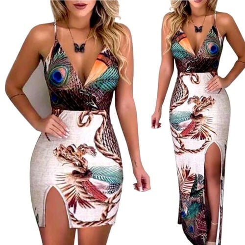 summer maxi dress with slits