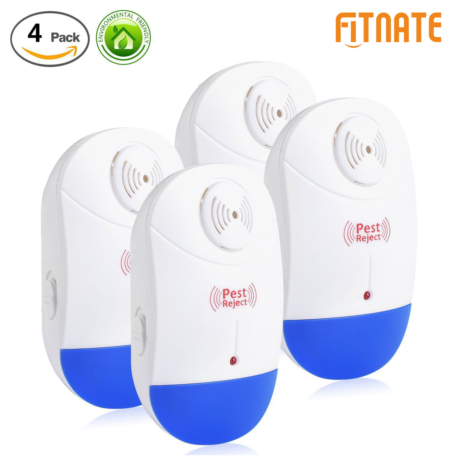 4X NEW PLUG IN ULTRASONIC PEST REPELLER NIGHT LIGHT MICE MOUSE RAT INSECT ANTS 
