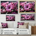 thumbnail image 4 of Designart "Vibrant Blooms in Black Flowers" Floral Floater Framed Wall Art Living Room, 4 of 7