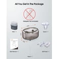 thumbnail image 6 of WOPET Cat Water Fountains, Automatic Pet Water Dispenser, All BPA-Free with 2 Filters, 2L, Grey, 6 of 8