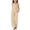 Khaki, variant on UACY Girls Cotton Linen Shorts Set Kids Two Piece Outfits Cute Sleeveless Sweatsuit Summer Tank Tops Wide Leg Pants Set