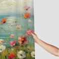 thumbnail image 3 of Pratyus Flowers Ocean Bird Shower Curtain Set with Hooks, 100% Polyester Fabric, Waterproof Bathroom Decor, Various Sizes 60"x72, 3 of 7