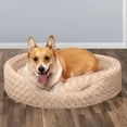 thumbnail image 2 of FurHaven Pet Products Ultra Plush Oval Pet Bed for Dogs & Cats - Cream, Extra Large, 2 of 10
