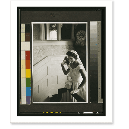Historic Print, [Kennedy wedding. Jackie throwing the bouquet] - 2, 16" x 20"