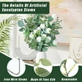 thumbnail image 6 of Artificial Mixed Eucalyptus Leaf Stem Greenery Sprays Plants  for wedding Vase Bouquet Flower Flores Para Decoration (Green), 6 of 7