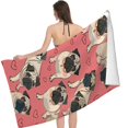 thumbnail image 2 of PHYHOO Lovely Dogs for Adults Kids Microfiber Lightweight Swimming Pool Towels Sand Free Large Oversized Bath Towel 30x60in, 2 of 8