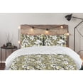 thumbnail image 5 of Ambesonne Leafy Design Down Alternative Quilt Comforter, Modern Leaves Exotic, Twin XL, White Pale Olive Green, 5 of 5