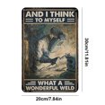 thumbnail image 4 of Placa Metal Vintage Y Creo Que Pintura Hierro Rectangular Barra Pared 30x20 Cm, 4 of 9