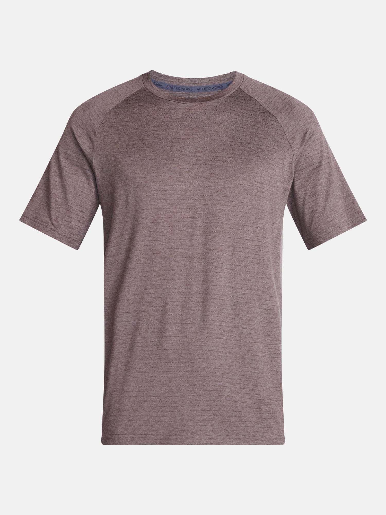 Athletic Works Men's Tonal Stripe Workout Shirt with Short Sleeves, Sizes XS-4XLT