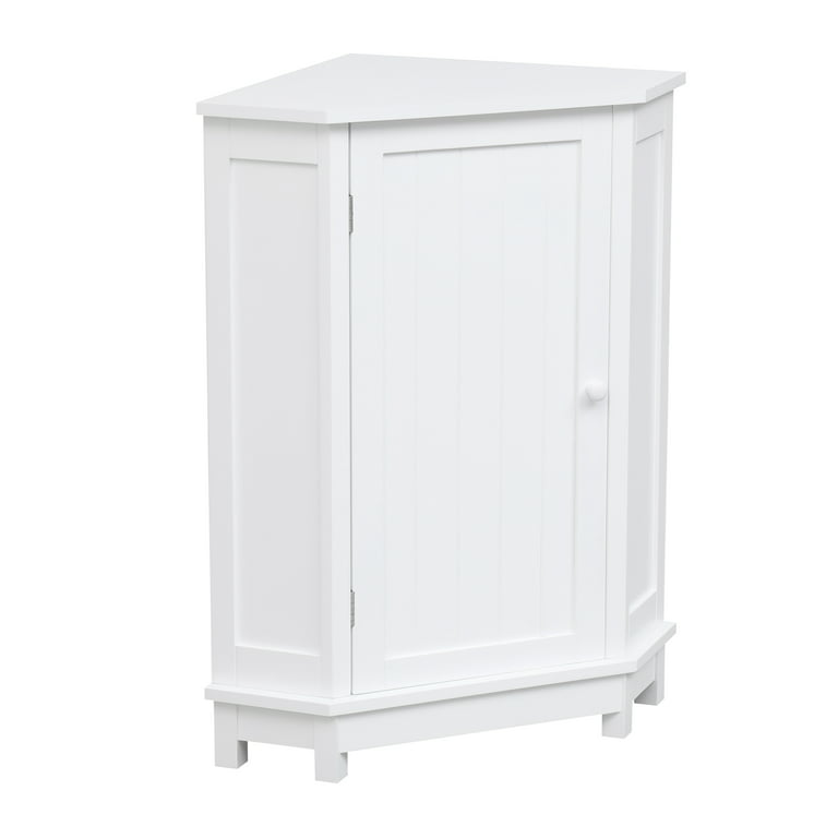 Dropship White Triangle Bathroom Storage Cabinet With Adjustable Shelves,  Freestanding Floor Cabinet For Home Kitchen to Sell Online at a Lower Price