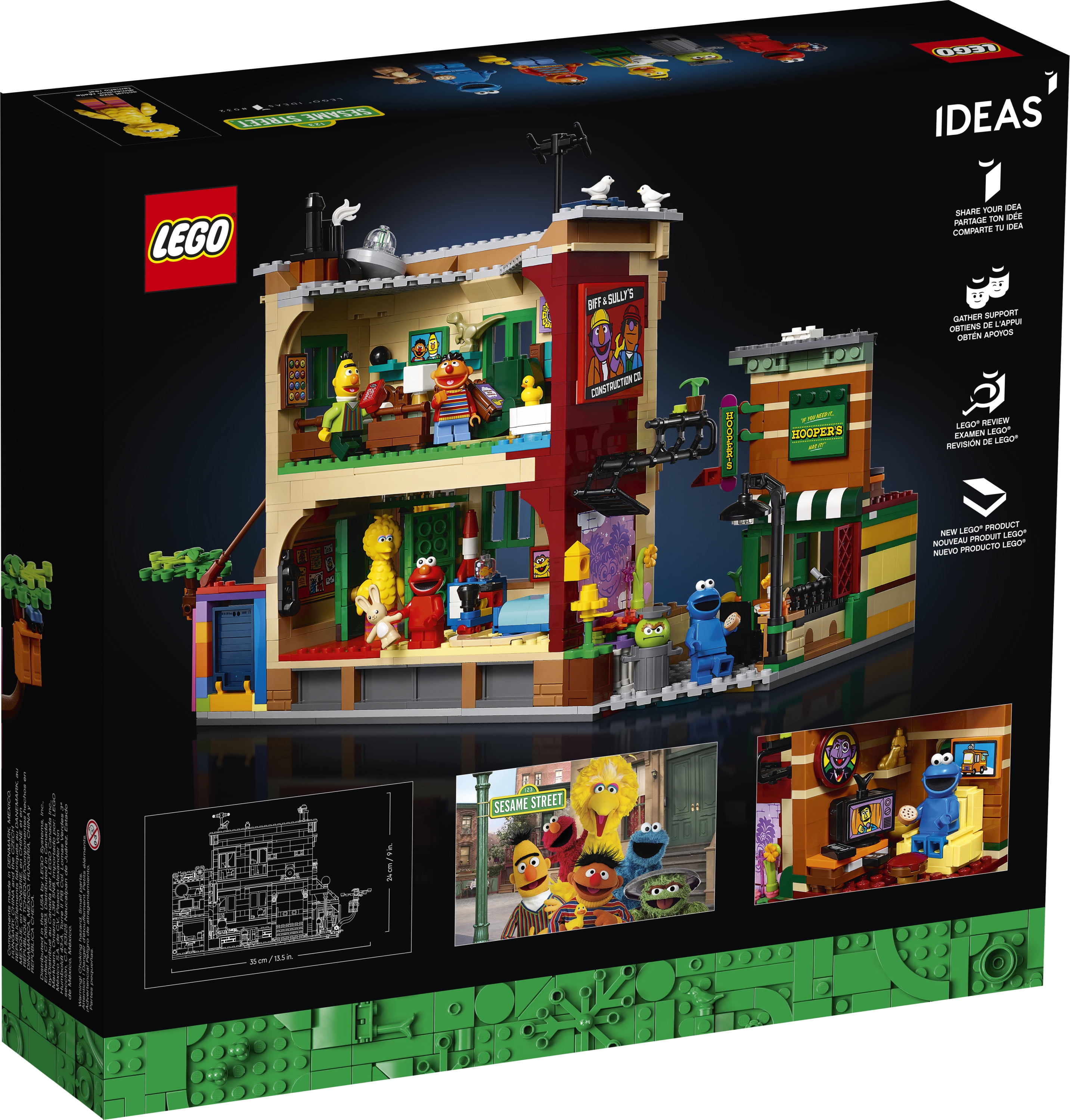 LEGO Ideas 123 Sesame Street 21324 Creative Building Toy (1,367 